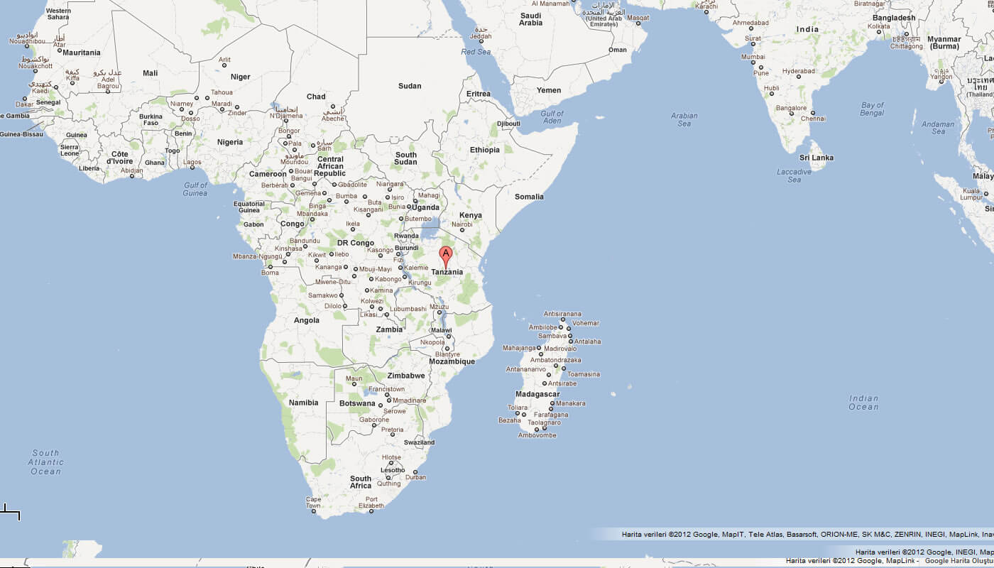 map of tanzania africa